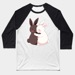 Yin And Yang Bunny Baseball T-Shirt